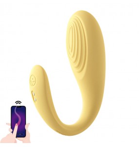 XIUXIUDA - AI Remote Control Wearable Vibrating Egg (Support Connect WeChat Mini Programs - Yellow)